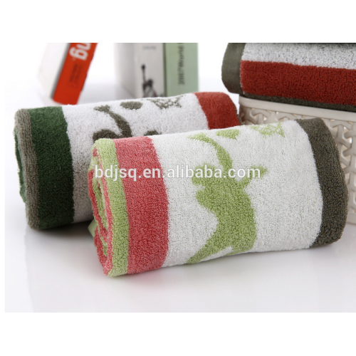 100% cotton yarn dyed standard terry sports bath towel size